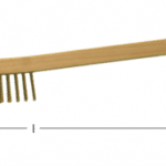 Brush, curved handle